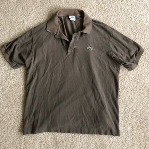 Brown Lacoste Polo